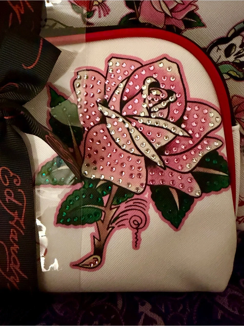 Ed Hardy Tattoo Graphic Cosmetic Bag Set NWT